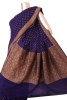 Pure Handloom Zari Butta Banarasi Crepe Silk Saree